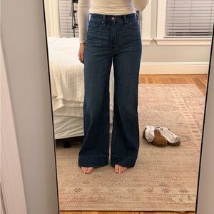 Women's High-Waisted Blue Jeans
